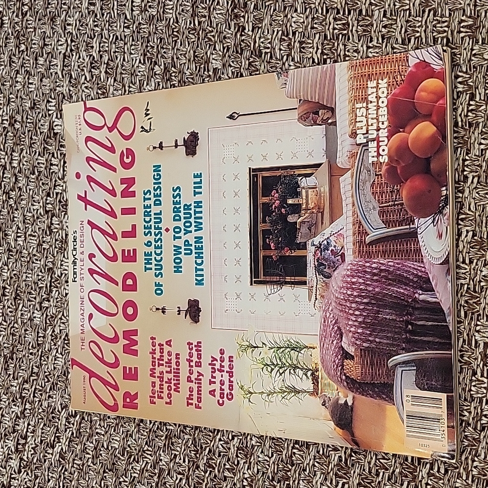 Vintage Family Circle Magazine August 1990 Decorating Remodeling